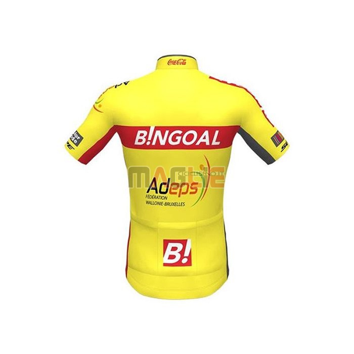 Maglia Wallonie Bruxelles Manica Corta 2020 Giallo Rosso - Clicca l'immagine per chiudere